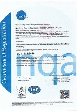 Enove ISO13485 - 2016 Certificate